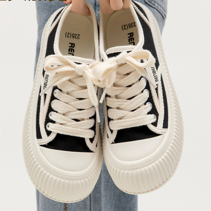 Phiên bản hàn quốc giày vải nữ mùa hè phong cách mới all-match sinh viên phẳng chạy giày thể thao giày thường phụ nữ