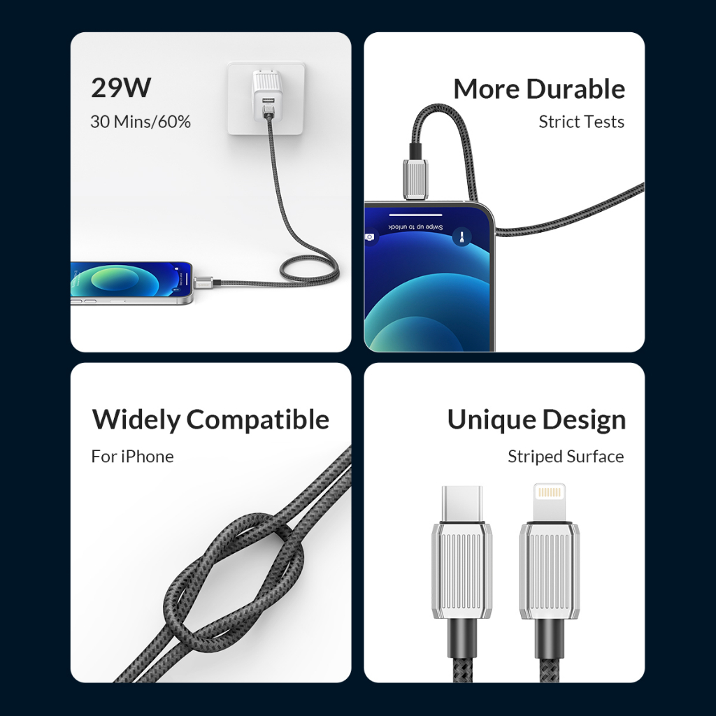 Orico Dây Cáp Sạc usb a Sang lightning 12w Cho iphone 15 14 pro 12 pro max 12 11 x xs airpods pro gqz12