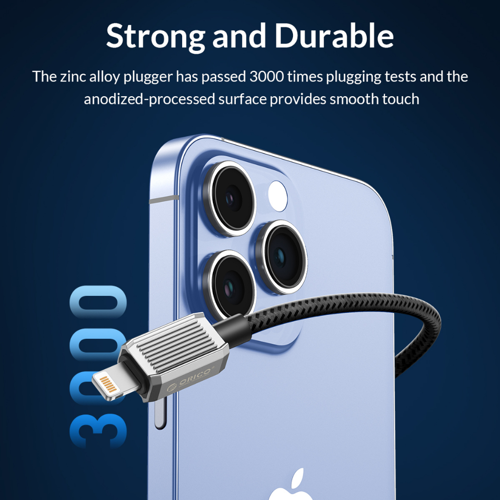 Orico Dây Cáp Sạc usb a Sang lightning 12w Cho iphone 15 14 pro 12 pro max 12 11 x xs airpods pro gqz12