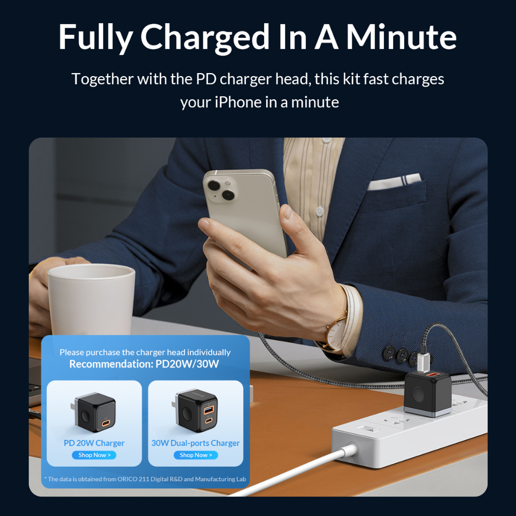 Orico Dây Cáp Sạc usb a Sang lightning 12w Cho iphone 15 14 pro 12 pro max 12 11 x xs airpods pro gqz12