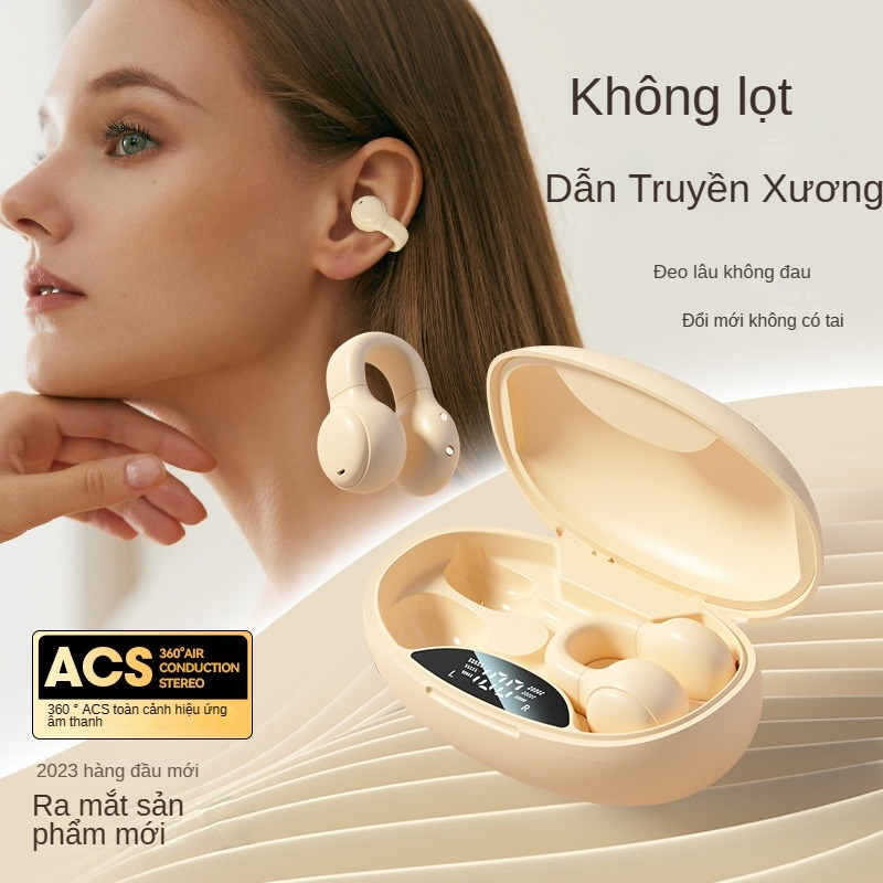 Tai nghe Bluetooth mới không dây thật với kẹp tai nghe kỹ thuật số M37 giảm tiếng ồn tai nghe công nghệ đen