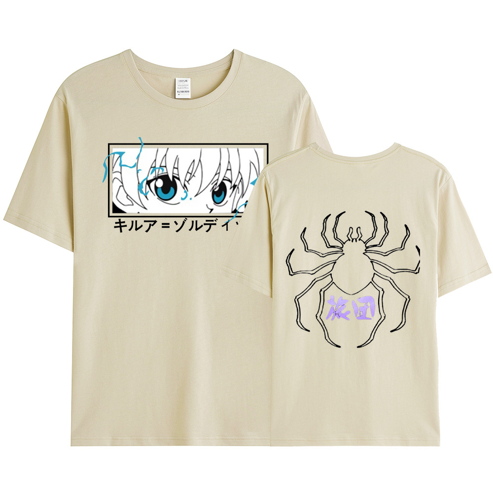 Áo Thun cotton Ngắn Tay In Hình anime hunter x hunter Cá Tính