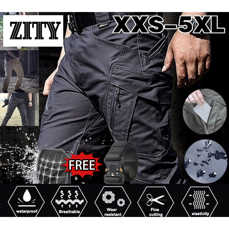 ZITY IX7 Quần Dài Phối Nhiều Túi Chất Liệu Mỏng Nhanh Khô Phong Cách Chiến Thuật Cá Tính Cho Nam