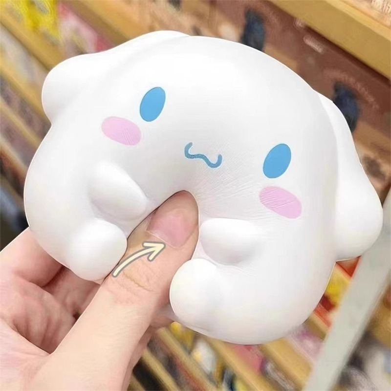 Đồ Chơi Nắn Bóp Đàn Hồi Giảm Stress Hình Khủng Long Màu Vàng Dễ Thương