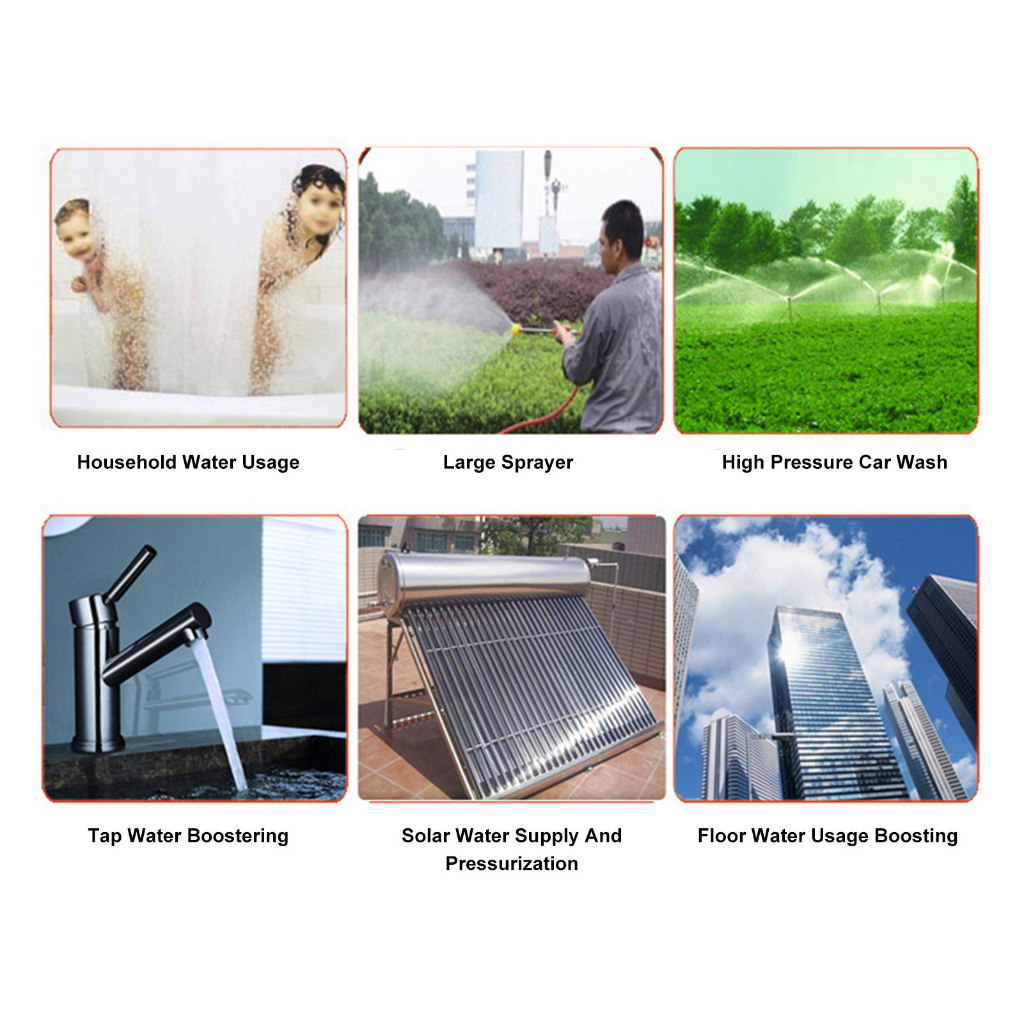 Máy Bơm Tăng Áp Màng Nước Tự Mồi Suất Cao Lưu Lượng Lớn 4.5GPM 12V Cho Gia Đình