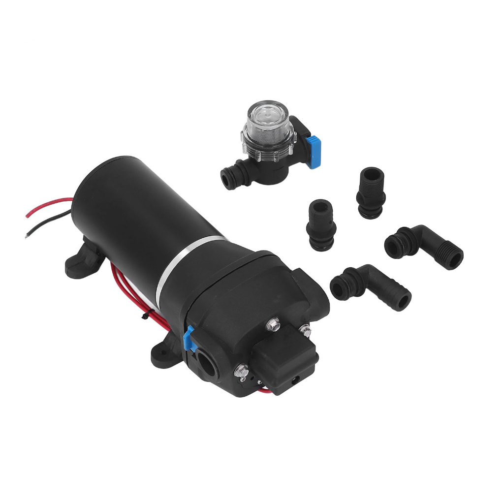 Máy Bơm Tăng Áp Màng Nước Tự Mồi Suất Cao Lưu Lượng Lớn 4.5GPM 12V Cho Gia Đình