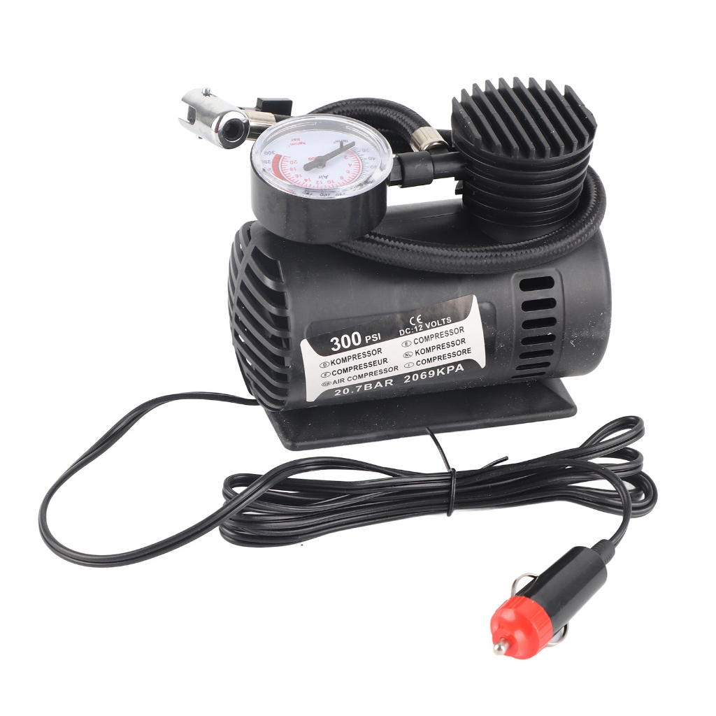 Máy bơm hơi cho xe ô tô / tàu thuyền mặt số di động mini chống trầy xước 12V