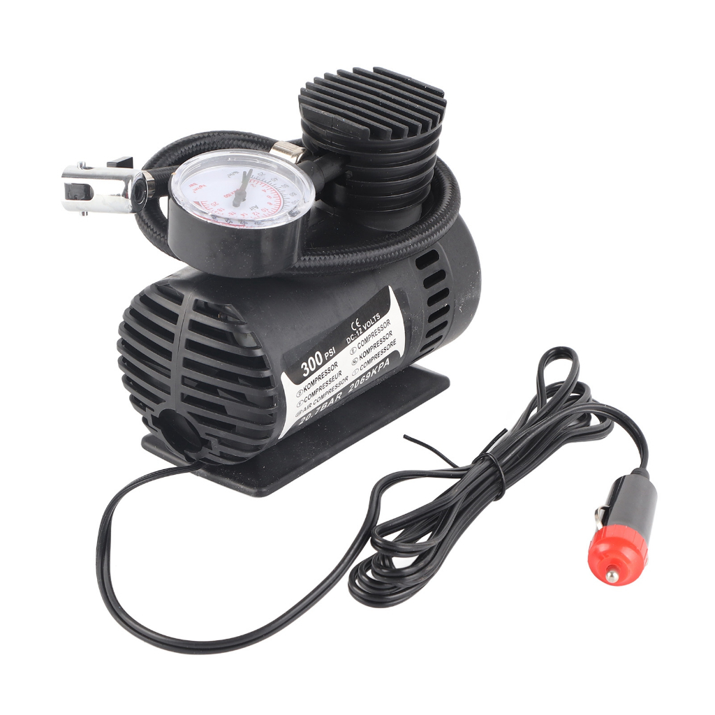 Máy bơm hơi cho xe ô tô / tàu thuyền mặt số di động mini chống trầy xước 12V