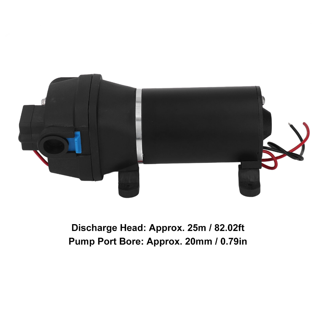 Máy Bơm Tăng Áp Màng Nước Tự Mồi Suất Cao Lưu Lượng Lớn 4.5GPM 12V Cho Gia Đình