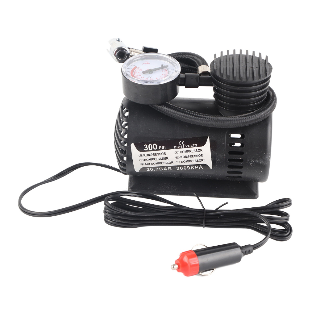 Máy bơm hơi cho xe ô tô / tàu thuyền mặt số di động mini chống trầy xước 12V