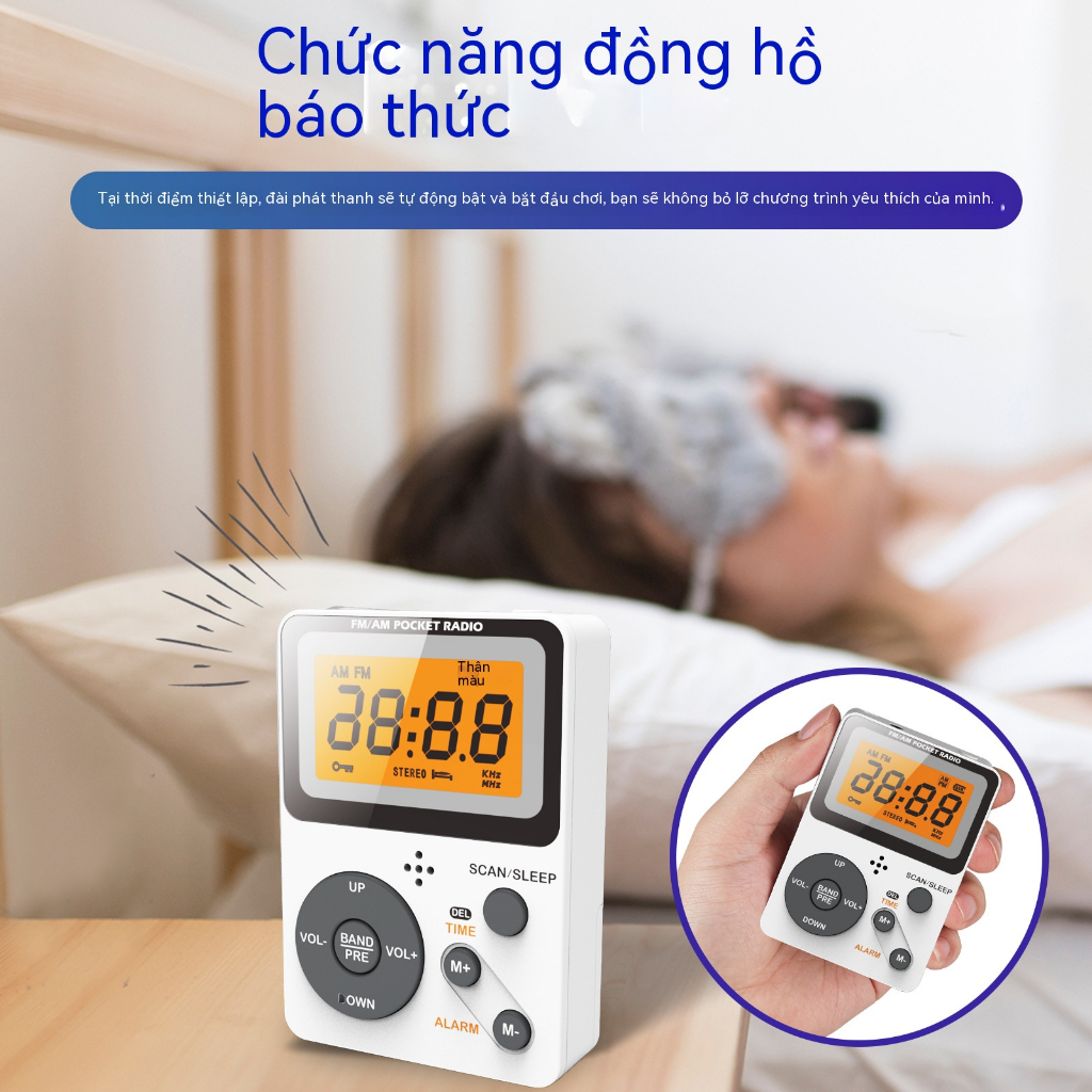 Radio fm / am Hai Băng Tần sixth Tiếng Anh Ngoài Trời Tiện Dụng