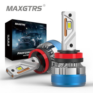 2 Bóng đèn LED MAXGTRS 55W H7 H4 H8 H11 9005 Hb3 9006 Hb4 6500KH27/880 H1 H3 H27/881 PSX26W P13W H16Eu PSX24W
