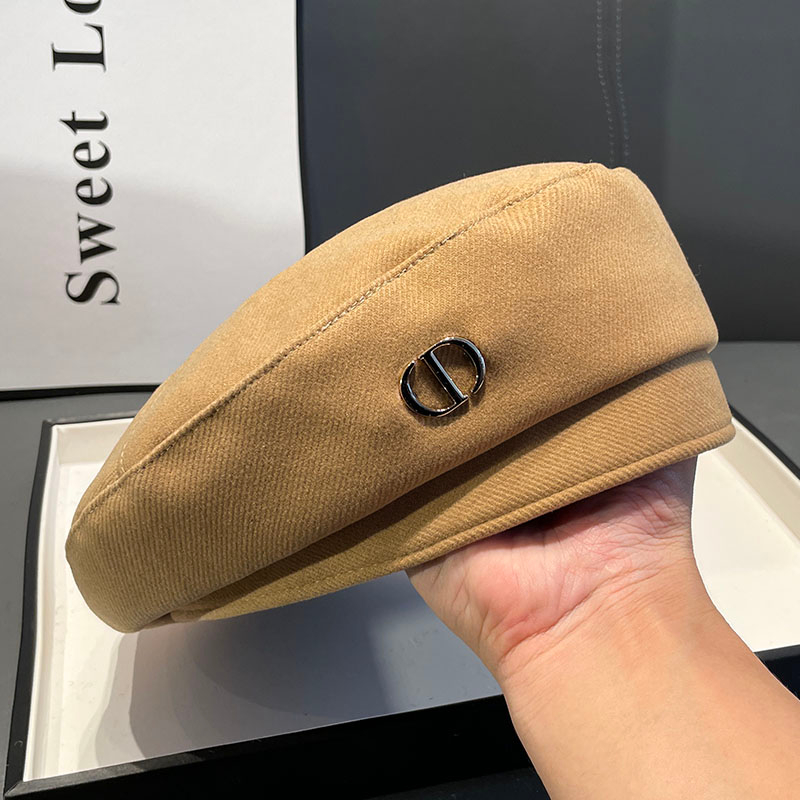 Mũ beret Len Màu Đen Phong Cách Hàn Quốc Thời Trang Thu Đông Dành Cho Nữ