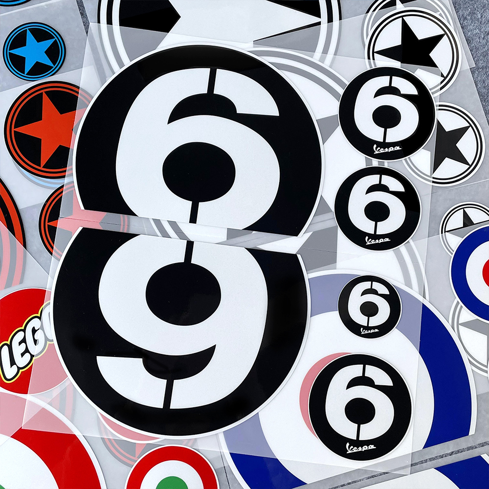 Nhãn Dán Phản Quang Trang Trí Xe scooter / Xe Máy vespa gts 125 150 300 classic vxl150 s 150 Picgio