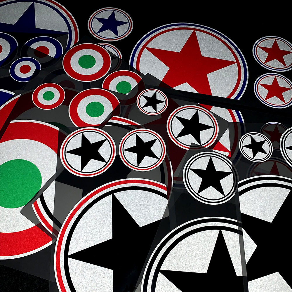 Nhãn Dán Phản Quang Trang Trí Xe scooter / Xe Máy vespa gts 125 150 300 classic vxl150 s 150 Picgio