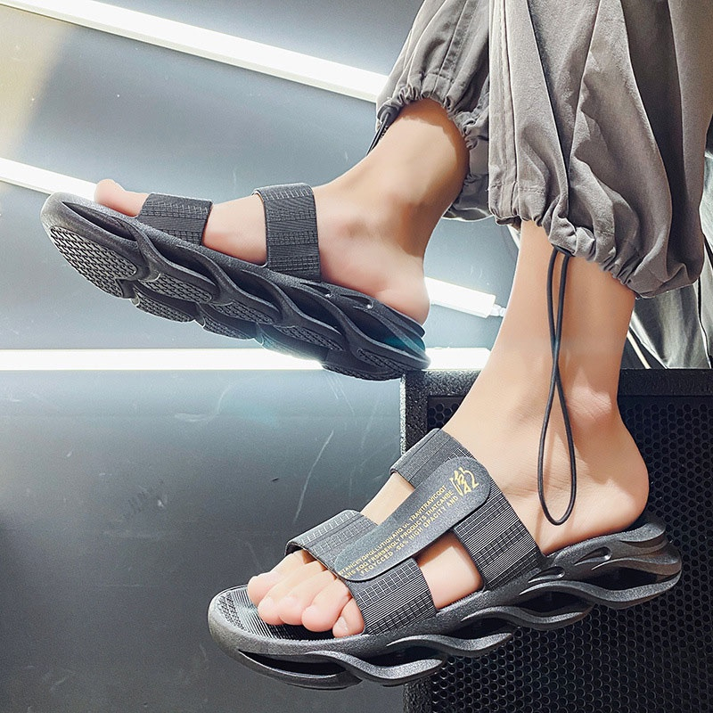 SHANMUSENLIN☘Dép Quai Ngang Chống Trượt Phong Cách Thời Trang Mới Cho Nam