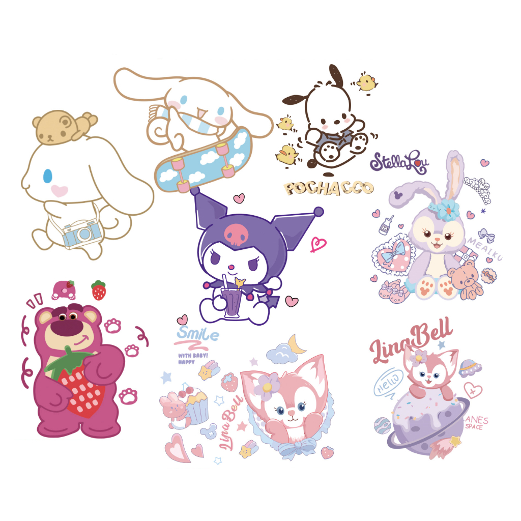 Sanrio Hình Dán In Dễ Thương. Sử Dụng Sắt Để In Trên Quần Áo