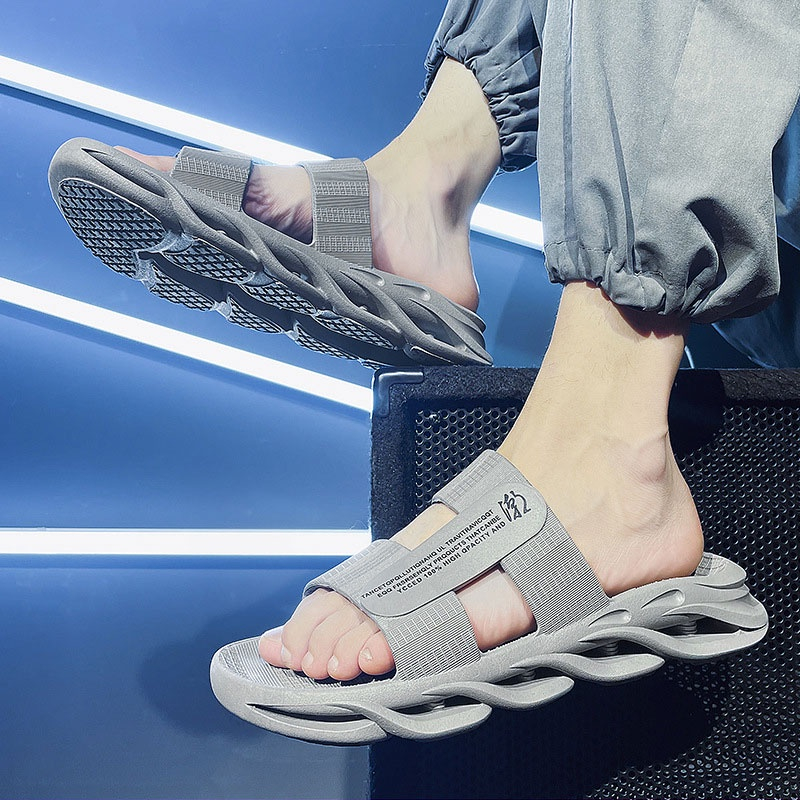 SHANMUSENLIN☘Dép Quai Ngang Chống Trượt Phong Cách Thời Trang Mới Cho Nam