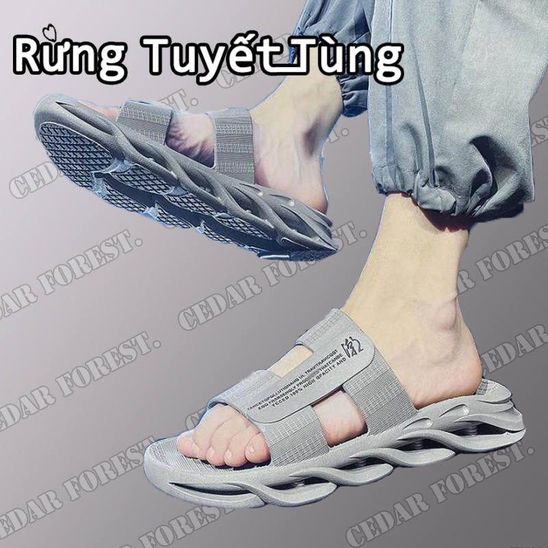 SHANMUSENLIN☘Dép Quai Ngang Chống Trượt Phong Cách Thời Trang Mới Cho Nam