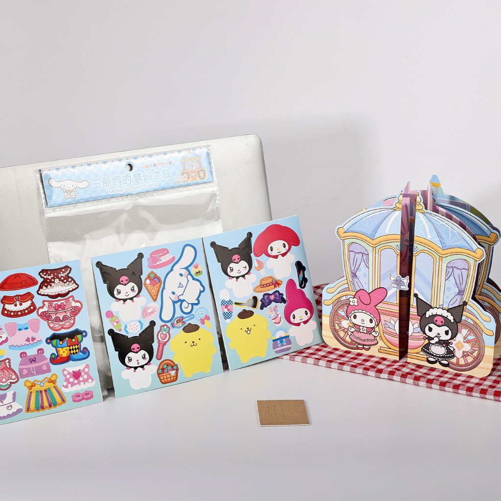Sanrio Miếng Dán Trang Trí Quần Áo Búp Bê Màu laser Không Cắt diy tz060