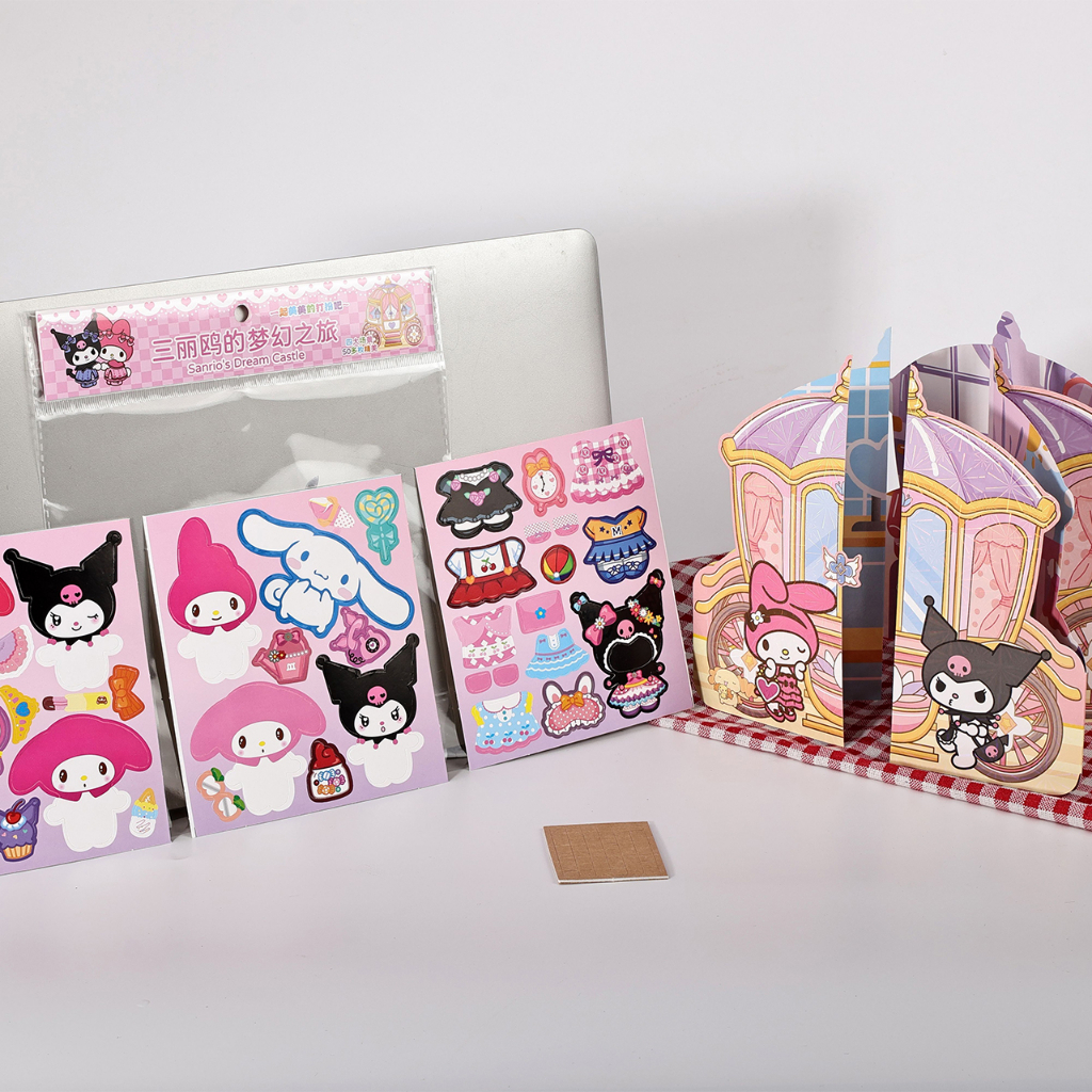 Sanrio Miếng Dán Trang Trí Quần Áo Búp Bê Màu laser Không Cắt diy tz060