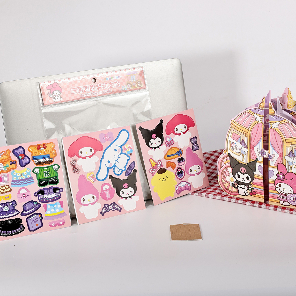Sanrio Miếng Dán Trang Trí Quần Áo Búp Bê Màu laser Không Cắt diy tz060