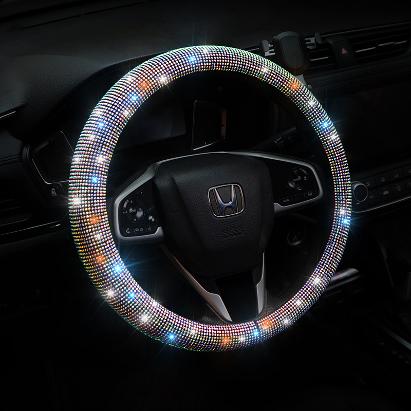 Bọc Vô Lăng Xe Hơi Đính Đá Pha Lê Sang Trọng Dùng Chung Cho Các Dòng Xe