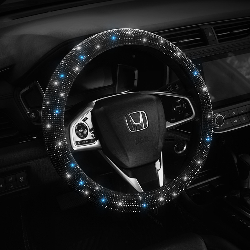 Bọc Vô Lăng Xe Hơi Đính Đá Pha Lê Sang Trọng Dùng Chung Cho Các Dòng Xe