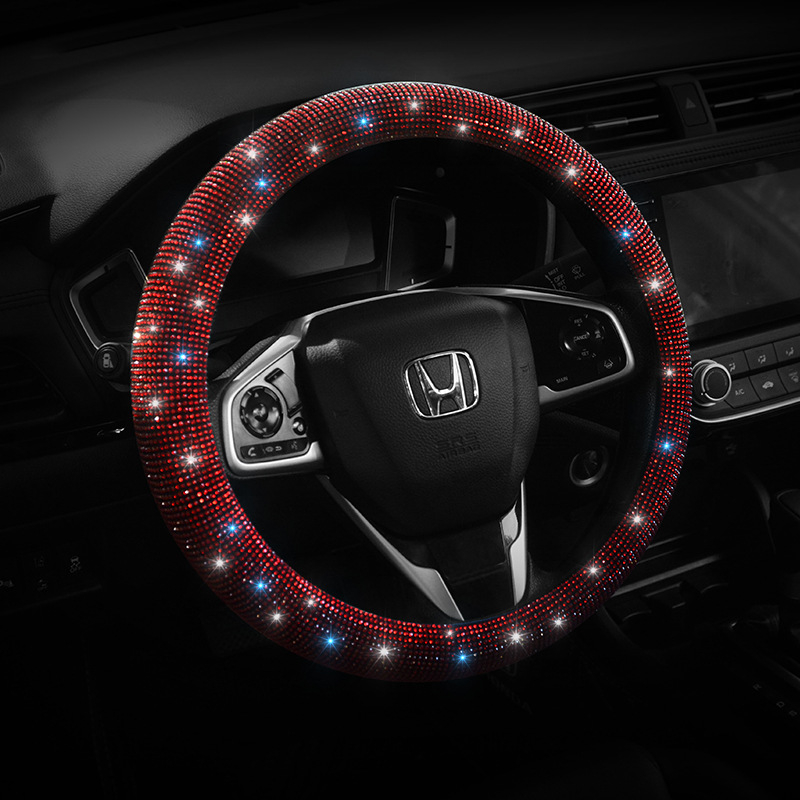 Bọc Vô Lăng Xe Hơi Đính Đá Pha Lê Sang Trọng Dùng Chung Cho Các Dòng Xe