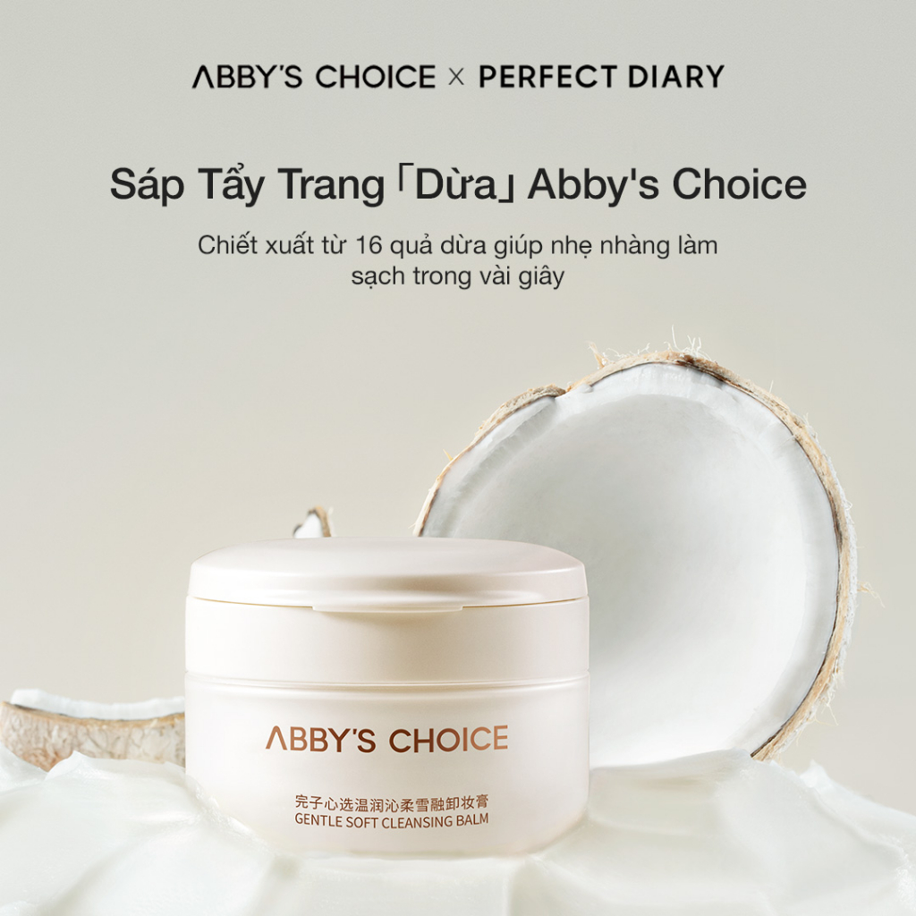 Sáp tẩy trang PERFECT DIARY x ABBY'S CHOICE 80g mềm mại dịu nhẹ