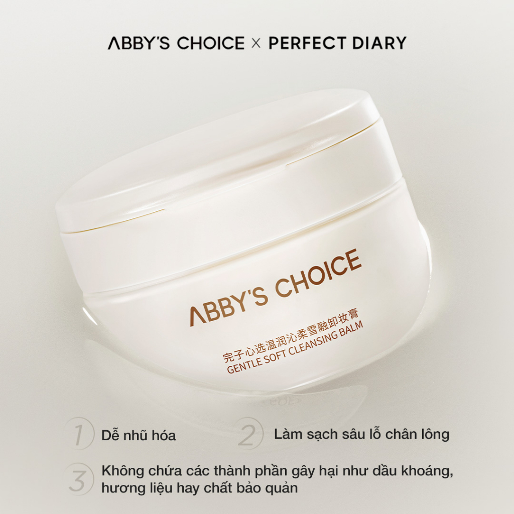 Sáp tẩy trang PERFECT DIARY x ABBY'S CHOICE 80g mềm mại dịu nhẹ