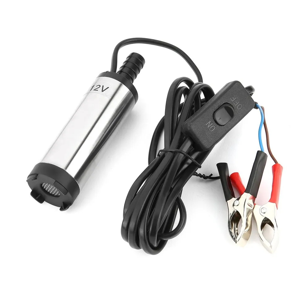 12V 38mm Điện Nhiên Liệu Chuyển Bơm Nước Dầu Chuyển Tiếp Nhiên Liệu Máy Bơm Chìm Cho Diesel Máy Bơm Nước Ô Tô xe máy