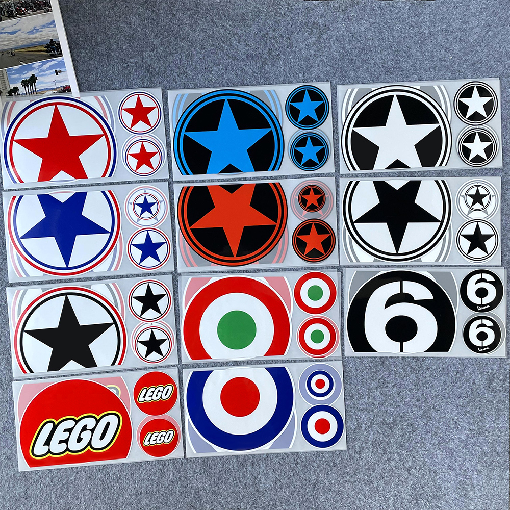 Nhãn Dán Phản Quang Trang Trí Xe scooter / Xe Máy vespa gts 125 150 300 classic vxl150 s 150 Picgio