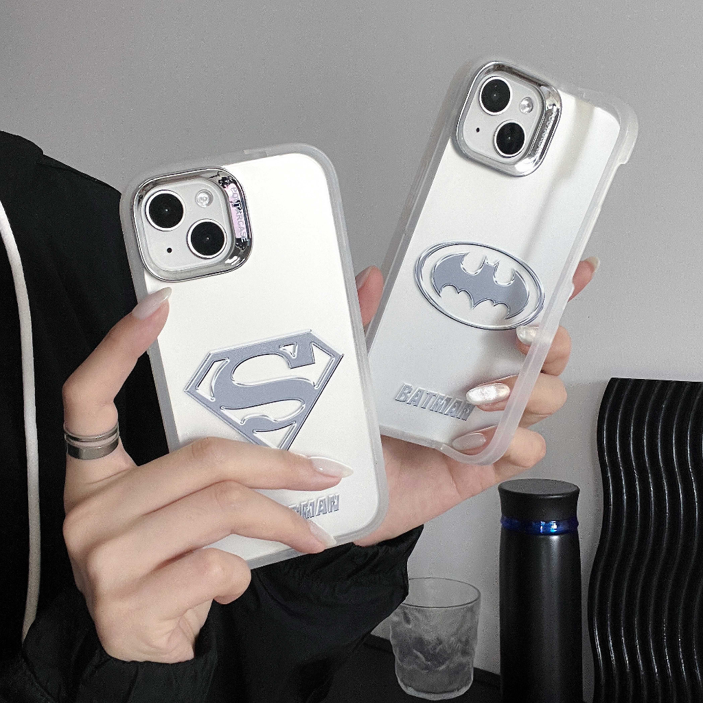 Ốp Điện Thoại Tpu Có Giá Đỡ Ẩn In Hình superman batman Cho iphone 15 11 12 13 14 pro max 15