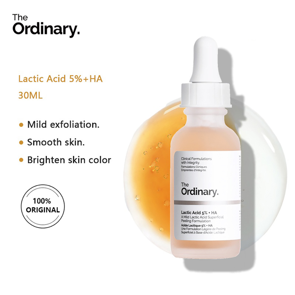 Tinh chất dưỡng da  The Ordinary Lactic Acid 5% + HA Tinh Chất Lactic Acid 30ml