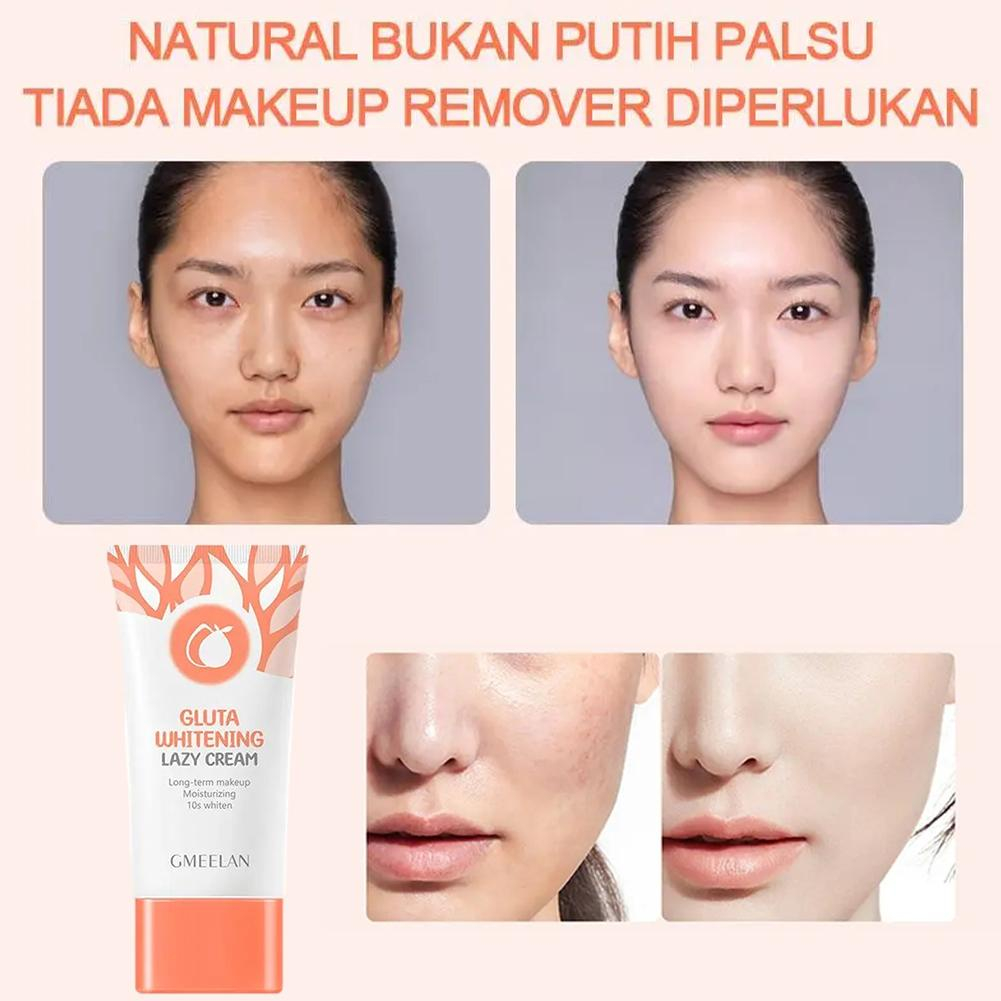 Kem Làm sáng da 30g SPA20 Kem làm trắng da GMEELAN GLUTA WHITENING LAZY CREAM Làm trắng da Cân bằng màu da