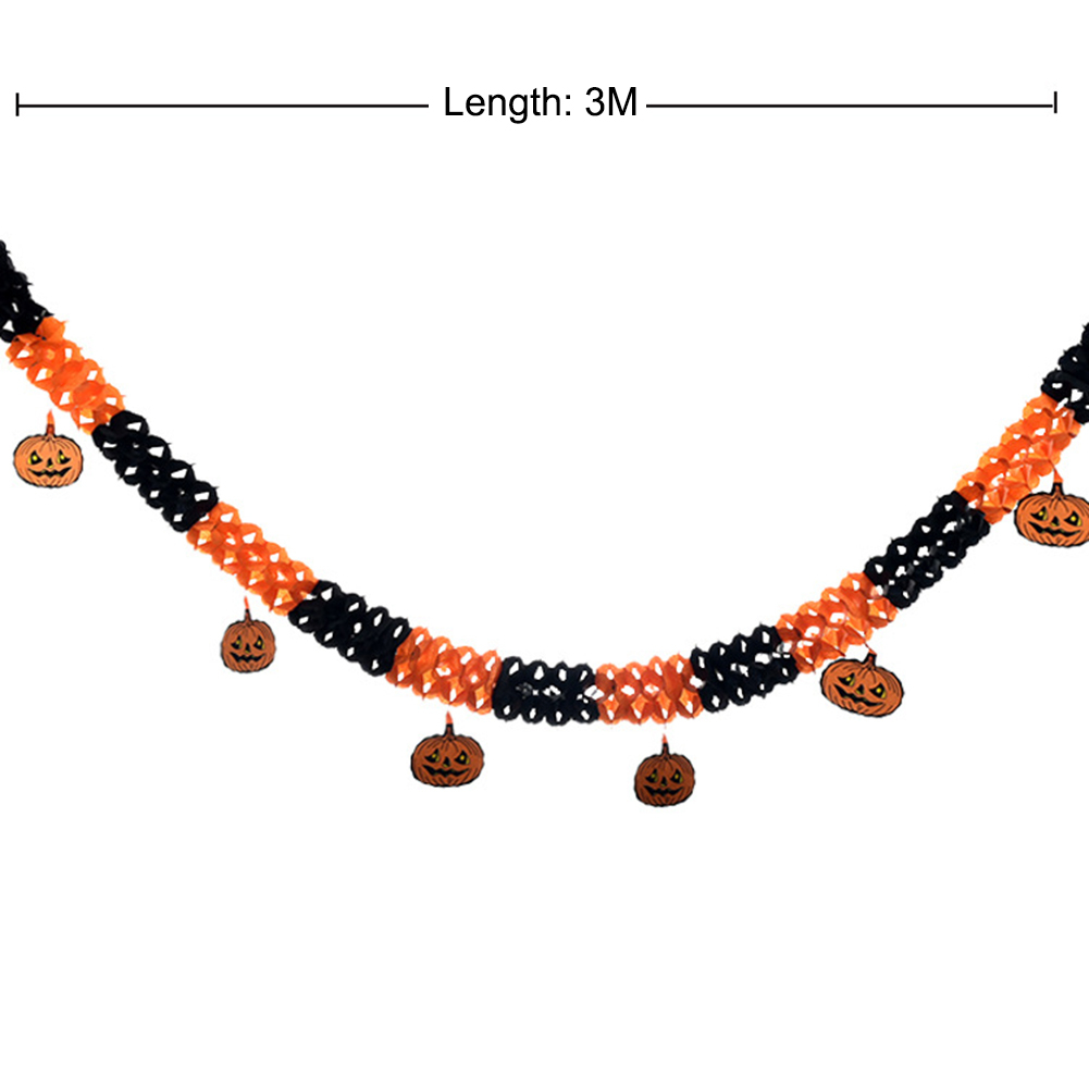 Dây Treo Trang Trí Tiệc halloween Dài 3M Hình Hoa Bí Ngô