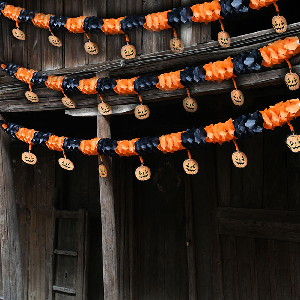 Dây Treo Trang Trí Tiệc halloween Dài 3M Hình Hoa Bí Ngô