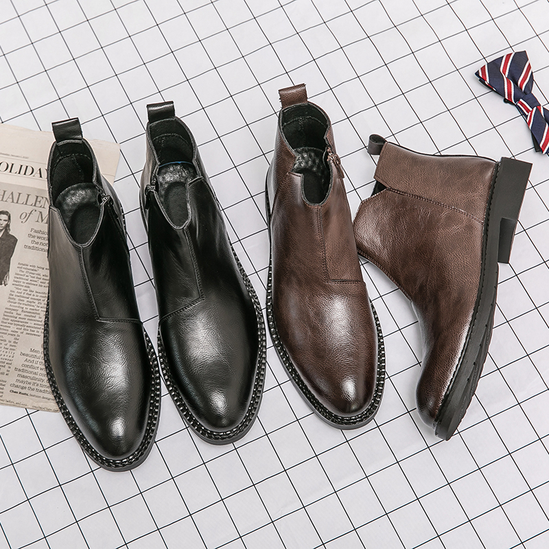 Mới Giày Bốt Da Thoáng Khí Thoải Mái Chất Lượng Cao Cho Nam