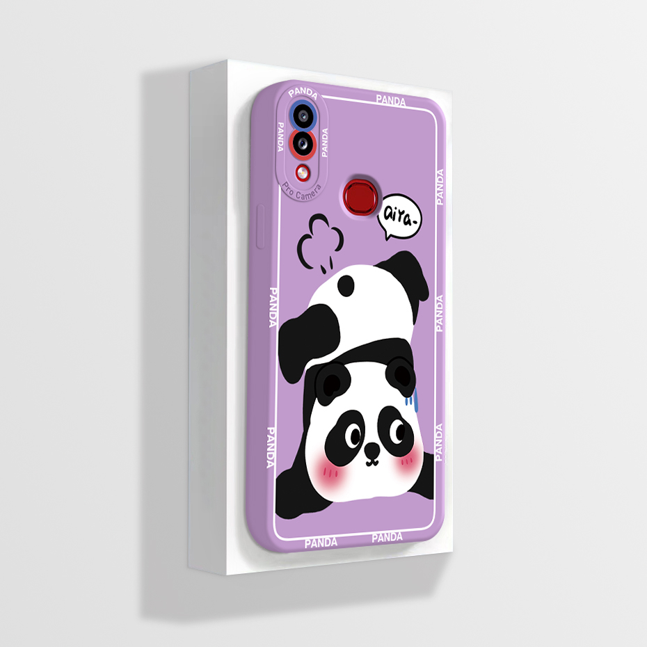 Ốp Điện Thoại silicone Mềm In Hình Gấu Trúc Dễ Thương Cho samsung galaxy a10s a107f