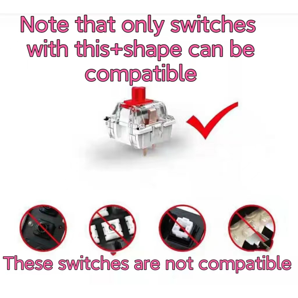 Bộ 4 Nắp Đậy Bàn Phím Cơ Hình Trái Tim In Hình sakura pixel Dễ Thương