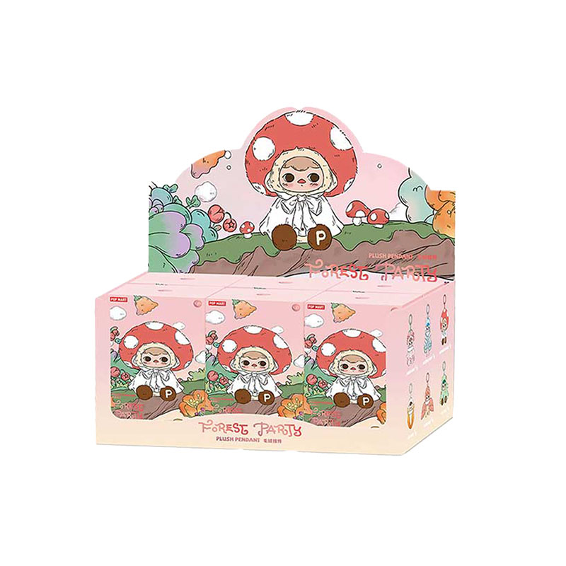 POP MART  PUCKY Forest Party Series-Vinyl  Plush Pendant Thú Nhồi Bông Hình Rừng Cây Trang Trí Tiệc Sê-Ri-Vnyl
