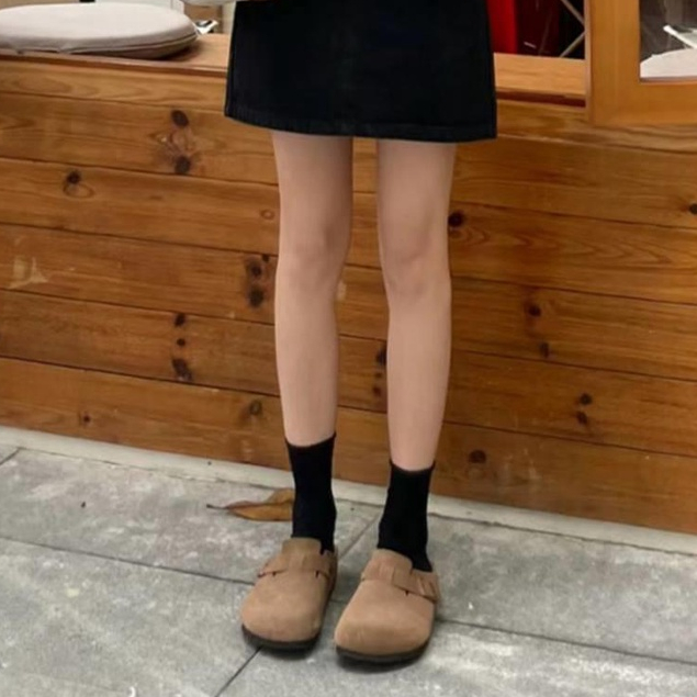 BIRKENSTOCK Giày Đế Dày Mũi Tròn Thời Trang Thu Đông Hàng Mới 2023