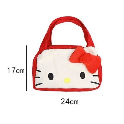Hoạt Hình Túi Đựng Mỹ Phẩm Chăm Sóc Da Họa Tiết Hello Kitty Phong Cách Nhật Bản
