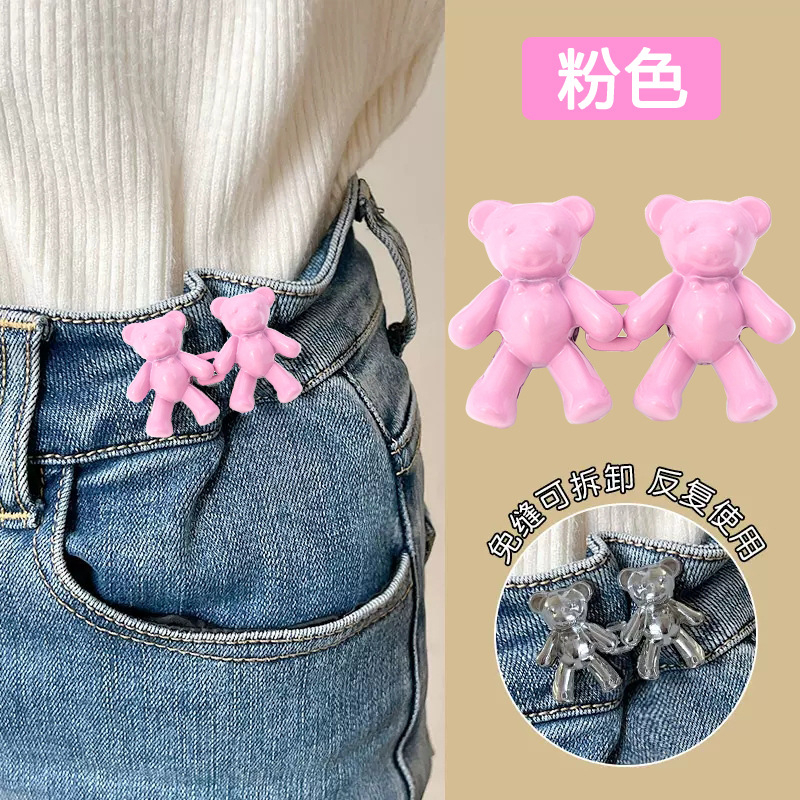 Khóa Cài Thắt Lưng Quần jean Hình Gấu Có Thể Điều Chỉnh