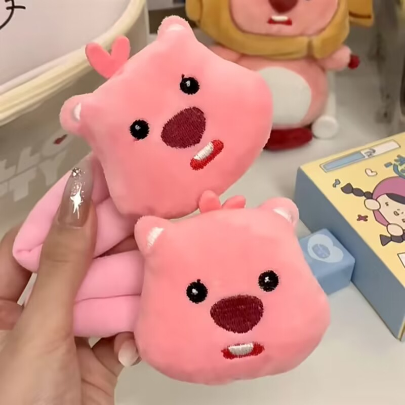 Kẹp Tóc ohaya Màu Hồng Bằng Lông Nhung Kích Thước Lớn bb Kẹp Tóc Dễ Thương Ngọt Ngào