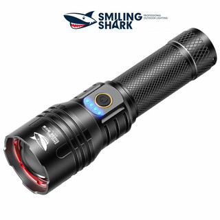 Đèn pin công suất cao SMILING SHARK SD7009 M80 10000 Lumens Led USB Sạc Zoom Không thấm nước Khẩn cấp Cắm trại