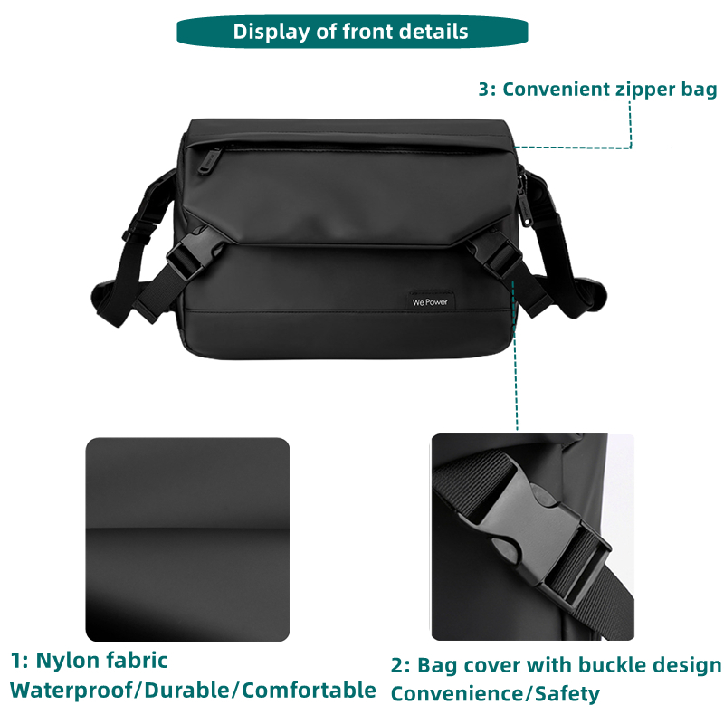 Kabohut Túi Đeo Vai Cỡ Lớn Chống Thấm Nước Thời Trang Cho Nam 9.7 inch ipad