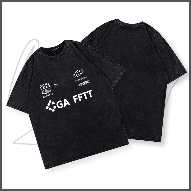 Áo thun nam wash thương hiệu địa phương BEEYANBUY thời trang cơ bản form rộng Áo thun unisex ulzzang 100% cotton-Y0470