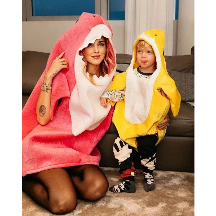 Bộ Đồ Hóa Trang Cá Mập Dễ Thương Cho Bé Mẫu Giáo Dịp Halloween